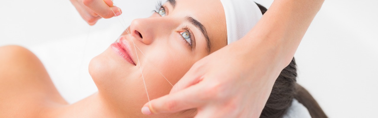 woman getting a facial treatment